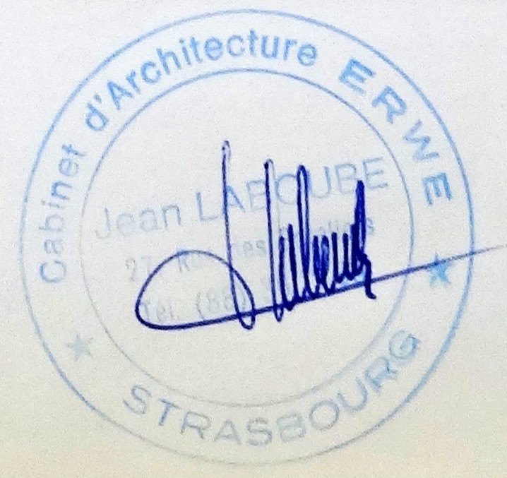Tampon et signature en 1980