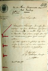 Document d'archive: demande d'autorisation de construire en date du 3.5.1873
