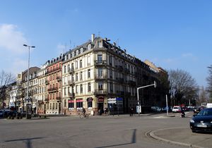 1 rue de Haguenau et 2 bld Président Poincaré, Strasbourg, vue d'angle à distance.jpg