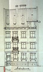 Document d'archive: façade sur rue (détail)