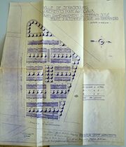 plan de masse, juillet 1934
