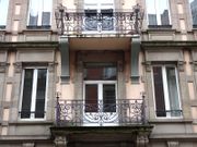 Les deux balcons de la façade côté rue Wimpheling
