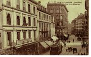 La rue de la Mésange avec sa ligne de tramway vers 1900. Édition Alsacienne Paulus & Recht, Strasbourg. Au premier plan se trouvent les n°5 et 7.
