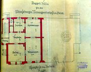 Dessin d'archive: plan du rez-de-chaussée (Parterre)
