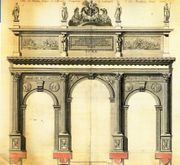 Arc de triomphe de la Via Flaminia à Rome (Boudhors, 1792)
