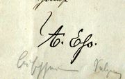 Document d'archive: signature de Andreas Ess (1886)