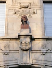 Buste de Schiller situé 41 Allée de la Robertsau