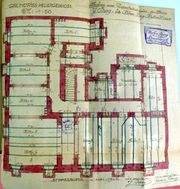 Dessin d'archive: plan de la cave