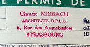 Document d'archive : tampon de l'architecte (1963)
