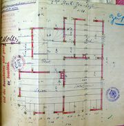 Dessin d'archive: plan de l'étage
