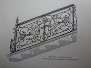 Du décor ancien, il ne reste que la rampe du grand escalier, œuvre de Sigismond Falckenhauer, serrurier de la ville (extrait de Strassburg und seine Bauten).