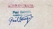 signature de Paul Dangel, extraite d'un dossier d'archives