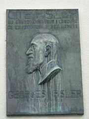 plaque en hommage à Georges Risler