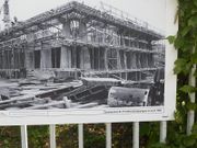 1965, en construction photo affichée à l'entrée de l'Institut Botanique
