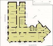 plan d'archives, 1er étage d'après Berninger & Krafft, 1904 ouvrage Strasbourg, de la Grande Ile à la Neustadt, Un patrimoine urbain exceptionnel, p81