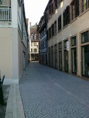 Vue sur rue du Coq (Strasbourg)