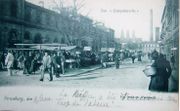 photo faite en 1898 à gauche l'ancienne gare au fond on distingue les cheminées de l'ancienne usine à gaz