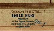 Document d'archive: signature de l'architecte (1939)