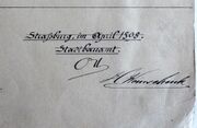 Signature des plans (1898)