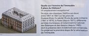 Panneau récent décrivant l'historique du n° 5, place du Château