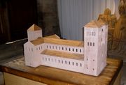 Maquette de la supposée première construction romane