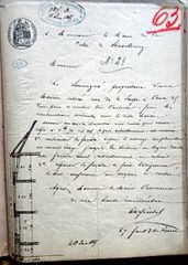 Document d'archive : demande d'autorisation de Mr. Friedel concernant l'extension de sa maison en 1865