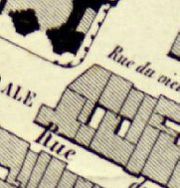 détail du Plan de 1852 Cathédrale,place
