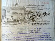 1912, entête de l'entreprise Moebs