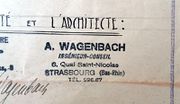 Document d'archive : tampon de l'architecte en 1938