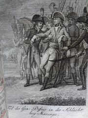 Mort du Général Desaix à Marengo. Document se trouvant dans un almanach de 1801