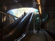vue sur les escalators