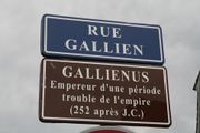plaque de rue, Rue Gallien