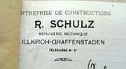 Document d'archive : tampon de l'entreprise (1928)