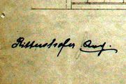 Document d'archive: signature de l'architecte (1903)