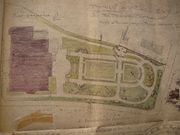 Plan du parc réalisé dans le cadre du projet de construction d'une pergola, avant de devenir cour d'école !