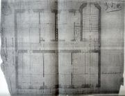 Dessin d'archive: plan du 1er étage (photocopie)