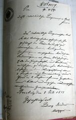 Document d'archive : note manuscrite du propriétaire