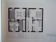 plan d'une maison jumelées de 3 pièces avec cuisine familiale