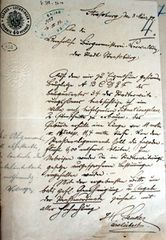 Document d'archive : courrier de H. Lender concernant le projet de villa sur son terrain (3 mars 1882)