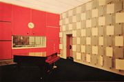Studio numéro 4 - Salle de visionnage Plaquette inauguration Maison de la Radio 1961